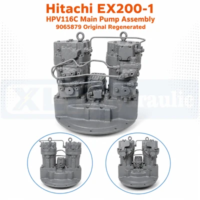 Zespół pompy głównej Hitachi EX200-1 HPV116C 9065879 Oryginał Regenerowany